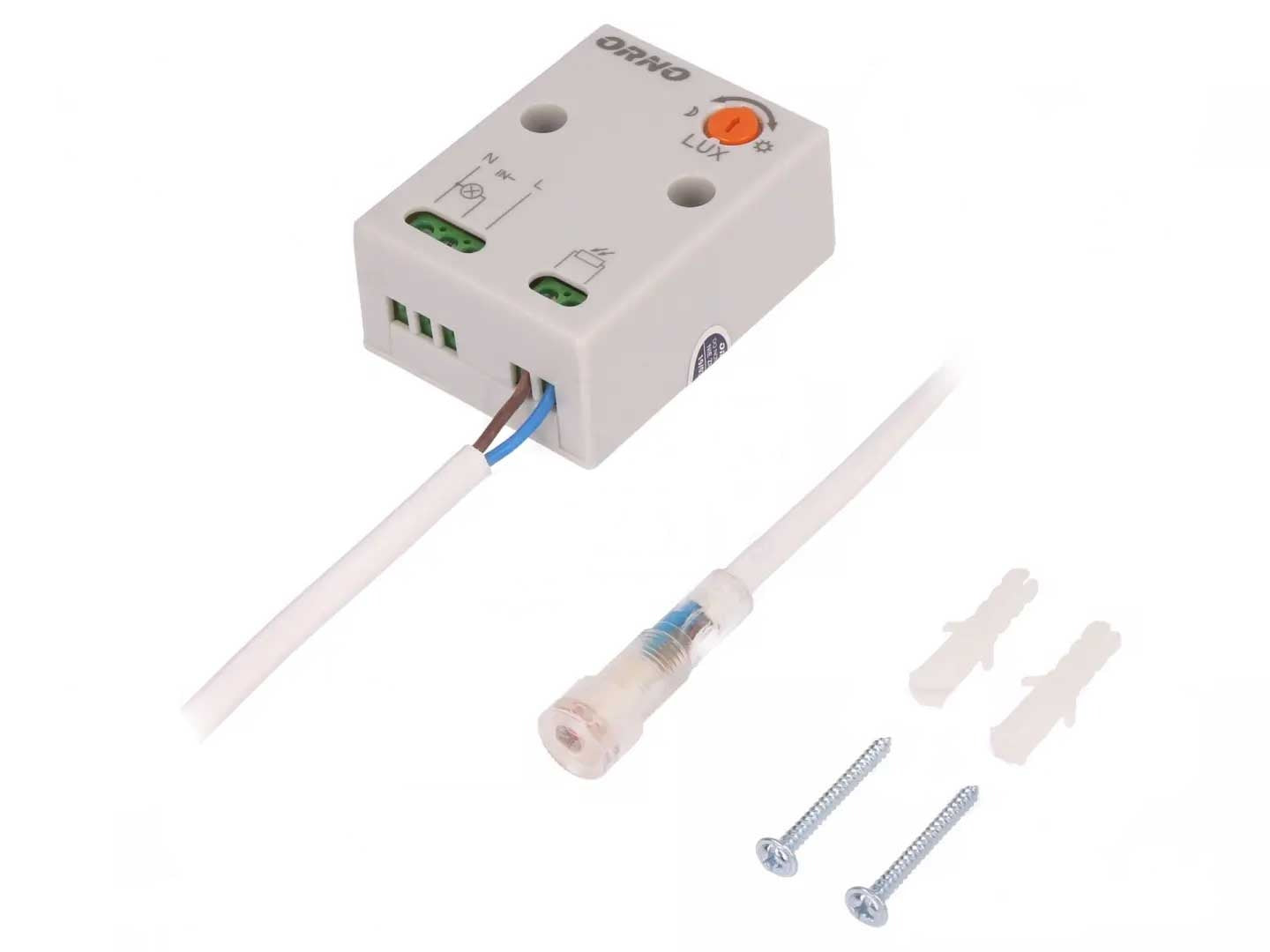 Schemer schakelaar externe sensor - Orno Schemer schakelaar externe sensor - Orno